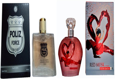 dsp RED MUSK PERFUME 100 ML + POLIZ FORCE PERFUME 100 ML Eau de Parfum - 100 ml(For Men & Women)