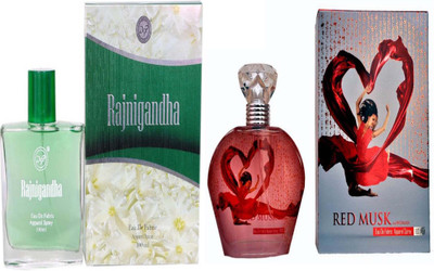 

dsp RED MUSK PERFUME 100 ML + RAJNIGANDHA PERFUME 100 ML Eau de Parfum - 100 ml(For Men & Women)