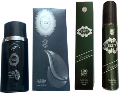

dsp GUGGI BLACK PERFUME 100 ML + BRITE PREMIUM 1500 SHOTS PERFUME 145 ML Eau de Parfum - 100 ml(For Men & Women)