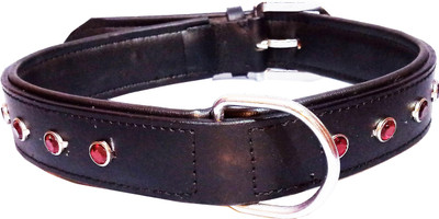 

Petshop7 Export Quality Genuine Leather Dog Collar with Beautiful Studs 1.50" in - Xtra Large (Any One) Dog Everyday Collar(, Doh collar