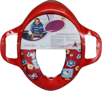 

Kidoyzz Soft Cushion Comfortable Potty Trainer Seat for Potty Training Seat with Support Handles for kids KDBYPS077 Potty Seat(Multicolor)