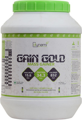 

Dynami Nutrition Gain Gold Weight Gainers/Mass Gainers(1000 g, Banana)