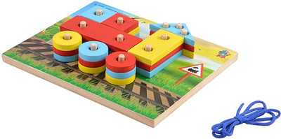 

Skillofun Peg A Puzzle - Train(1 Pieces)