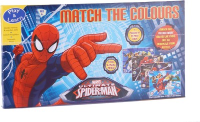 

Sterling Play & Learn 4in1 Spider Man Puzzle with Game 4X24 Pcs(24 Pieces)