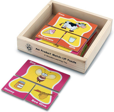

Skillofun Ani Products Match - up Puzzle - Animal and their Products(30 Pieces)