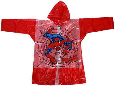 

TT Rainwear Animal Print Baby Boys & Baby Girls Raincoat, Red