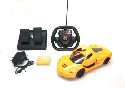 

TALKING GANESHA 1:18 Scale Mini Racing 4 Channel Radio control RC Car(Yellow)