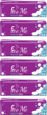 

Free me Secure L- 240mm Cottony soft with wings pads ( 6 Packs, 8 Count Per Pack pads 6*8=48pes) Sanitary Pad (Pack of 8) Sanitary Pad(Pack of 48)