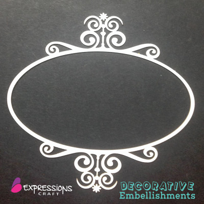 

Expressions Craft Stamps Designer Oval Mixed media Frame DIY Decorative Embellishments Theme, Scrapbook Kit(DIY)