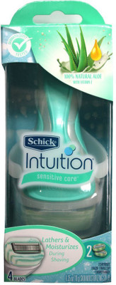 

Schick Naturals Sensitive Care Razor + 1 Extra Cartridge