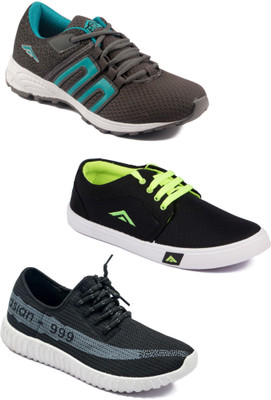 

Asian Men Casual & Running Shoes Combo Pack of 3 Casuals For Men(Multicolor