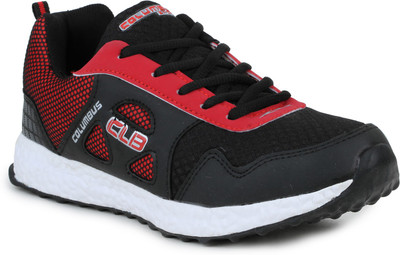 

Columbus LD-0019-Black Red Running Shoes For Men(Black