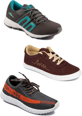 

Asian Men Casual & Running Shoes Combo Pack of 3 Casuals For Men(Multicolor