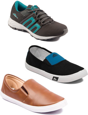 

Asian Men Casual & Running Shoes Combo Pack of 3 Casuals For Men(Multicolor