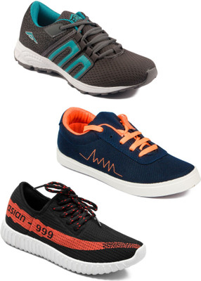 

Asian Men Casual & Running Shoes Combo Pack of 3 Casuals For Men(Multicolor