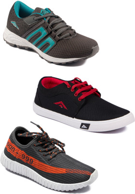 

Asian Men Casual & Running Shoes Combo Pack of 3 Casuals For Men(Multicolor