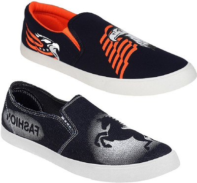 

Genial Casuals For Men(Multicolor, Ornge:black