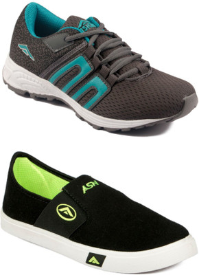 

Asian Men Casual & Running Shoes Combo Pack of 2 Casuals For Men(Multicolor