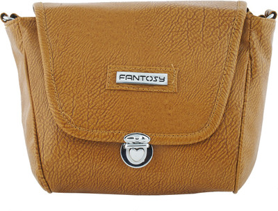 

Fantosy Women Casual Beige PU Sling Bag