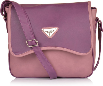 

Fostelo Women Grey, Purple PU Sling Bag