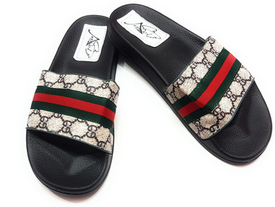 

Angel Fashion Angel Fashion GcciSlidesB Slipper for Men Slides, Black