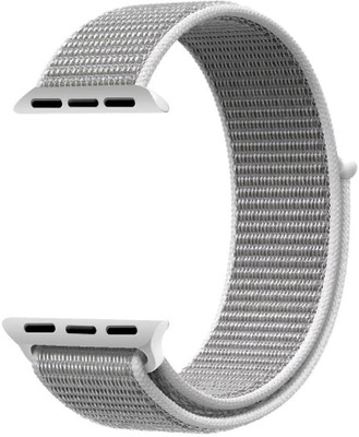 

Midkart iWatch 42mm Grey and White 100% Original Woven Nylon Adjustable Sports Strap Series 1 / 2 / 3 / Smart Watch Strap(White, Grey)