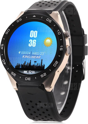 

IBS KW88 WIFI Android 5.1 Heart Rate Sensor, Pedometer, Calling, 3G, Wi-Fi and iOS Compatible 1.39 inch Amoled Screen 3G Smartwatch Phone MTK6580 Quad Core 1.39GHz 512MB RAM 4GB ROM GPS Gravity Sensor Smartwatch(Black Strap Free Size)