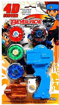 

starsky 4D system 4pcs beyblade metal master fury(Multicolor)