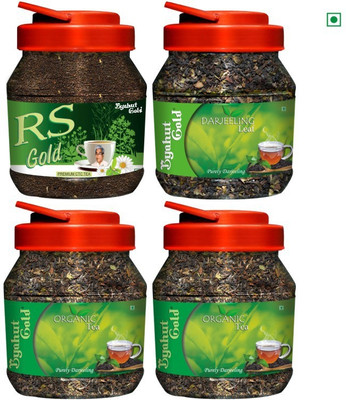 

Byahut Gold Darjeeling Leaf Organic Tea Combo 850 g with RS Gold (CTC Tea) 250g Herbs Green Tea Plastic Bottle(0.85 kg)