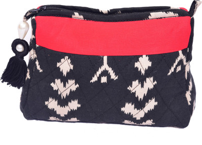 

Radhika Goyal Cosmetic Pouch(Black, Beige)