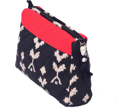 

Radhika Goyal Cosmetic Pouch(Black, Beige)