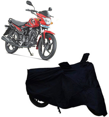 ABS AUTO TREND Two Wheeler Cover for Suzuki(Hayate, Black)