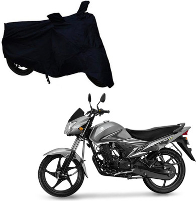 ABS AUTO TREND Two Wheeler Cover for Suzuki(Hayate, Black)