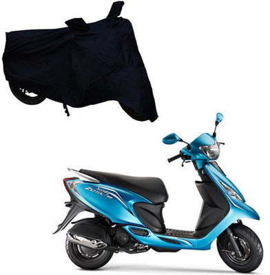 ABS AUTO TREND Two Wheeler Cover for TVS(Zest, Black)