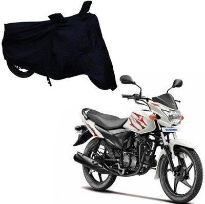 ABS AUTO TREND Two Wheeler Cover for Suzuki(Hayate, Black)