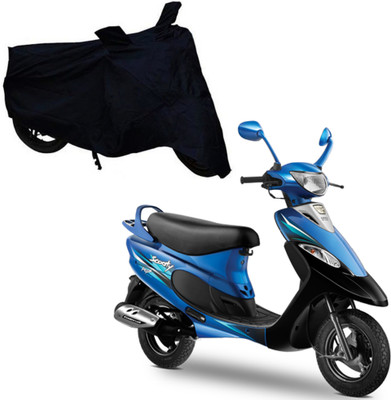 ABS AUTO TREND Two Wheeler Cover for TVS(Scooty Pep+, Black)