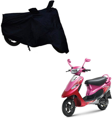 ABS AUTO TREND Two Wheeler Cover for TVS(Scooty Pep+, Black)