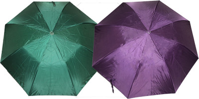 

K.C Paul Soumi 2 Fold Umbrella(Green, Purple)