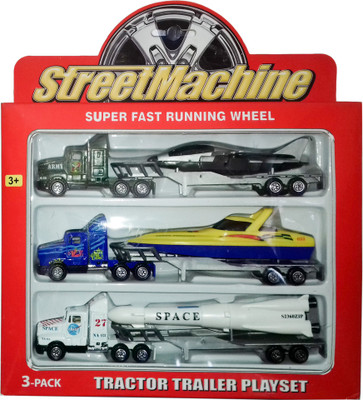 

kidoz kingdom STREET MACHINE TRAILER 3 PIECES SET(Multicolor)