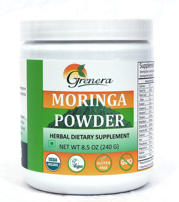 

Grenera Grenera Organic Moringa Leaf Powder - 240 Gram(240 g)