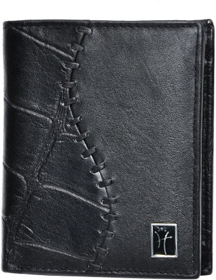 

Hawai Men Black Genuine Leather Wallet(9 Card Slots)