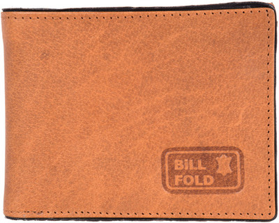 

Bill Fold Men Tan Genuine Leather Wallet(7 Card Slots)