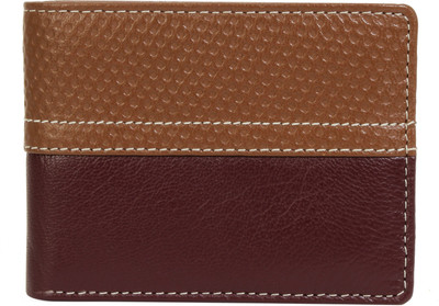 

AzraJamil Men Tan, Brown Genuine Leather Wallet(3 Card Slots), Brown;tan