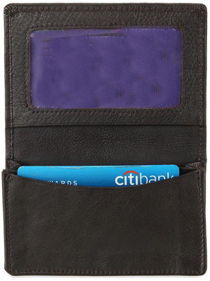 

Peacock Mundkar Boys Black Artificial Leather Wallet(15 Card Slots)