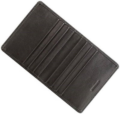 

SHAR Men Black Genuine Leather Card Holder(10 Card Slots)