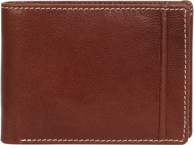 

AzraJamil Men Brown Genuine Leather Wallet(3 Card Slots), Mid brown