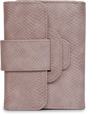

Butterflies Women Pink Artificial Leather Wallet(10 Card Slots), Dusty pink