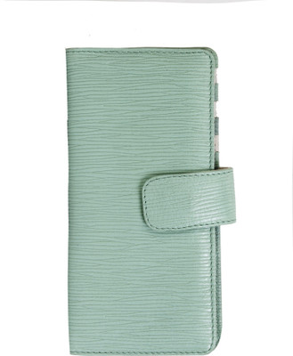 

AzraJamil Women White Genuine Leather Wallet(14 Card Slots)