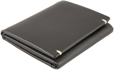 

MASSIF99 Men Black Genuine Leather Wallet(8 Card Slots)