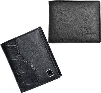 

Hawai Men Black Genuine Leather Wallet(14 Card Slots)